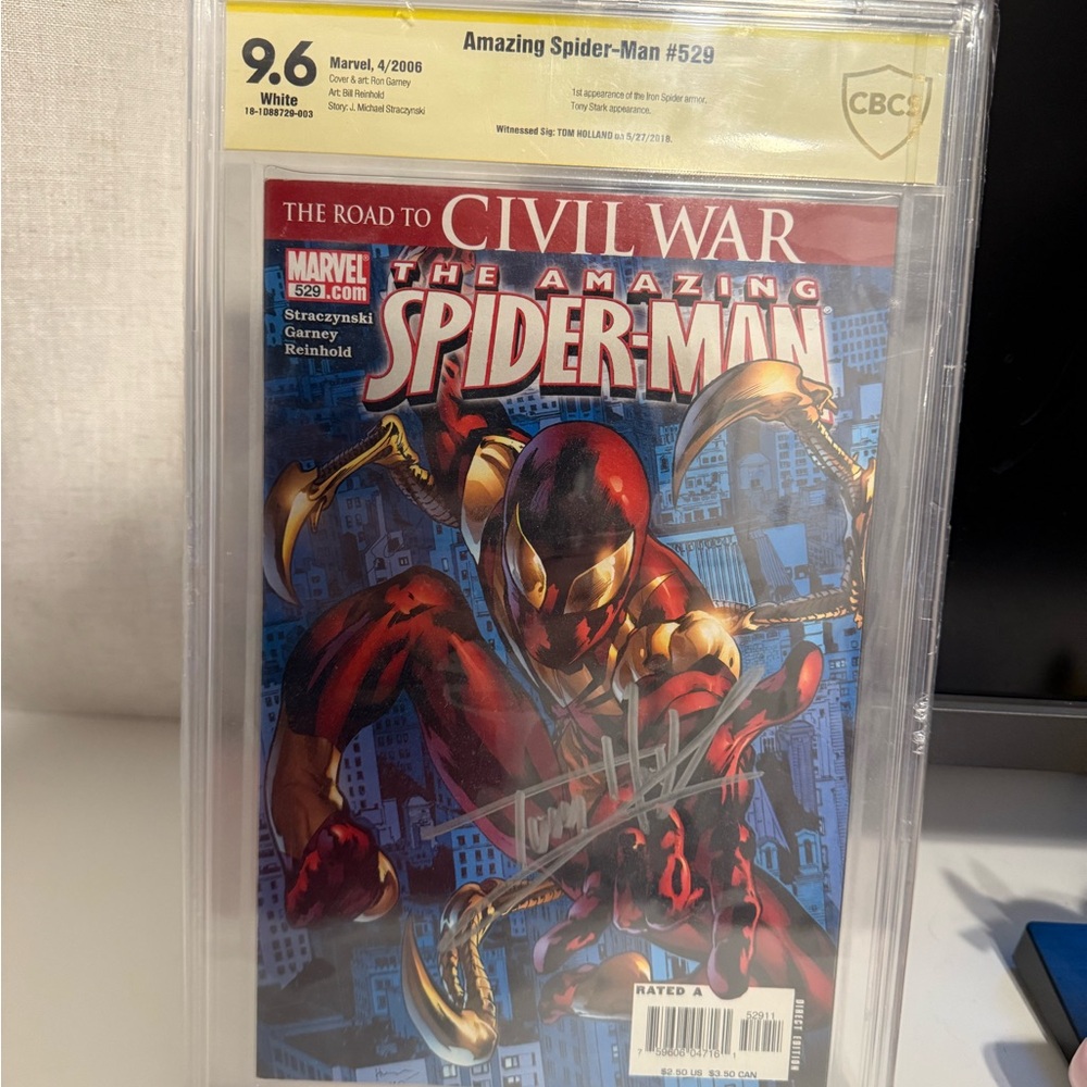 Tom Holland signed comic book